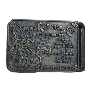 Vintage Sears Roebuck & Co. Belt Buckle - Satisfaction Guaranteed